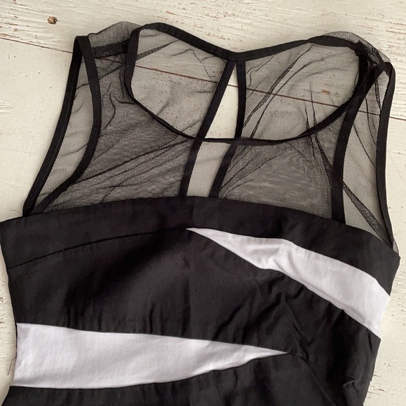 [ Ruby Rox Black & White Mini Bandage Dress ] M Jr - Picture 2 of 6